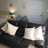Photo 5: Leather electric reclining sofa 