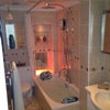 Photo 9: Spa Bathroom: Forest Shower & Jacuzzi bath, CD/USB/Radio/phone charger, dimmable lighting & mood lig