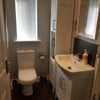 Photo 7: Refurbished bathroom with rainfall shower and huge P shaped bath