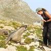 Photo 3: Me getting to know a young elephant seal