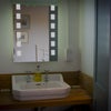 Photo 3: Basin behind cupboard doors