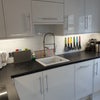 Photo 3: Contemporary kitchen - coffee machine, grinder, hot water dispenser, microwave etc