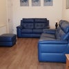 Photo 6: Large lounge  with new leather  suite and large TV. 