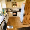 Photo 3: Fully equipped kitchen with large fridge and a separate freezer