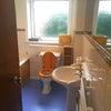 Photo 7: Bright bathroom with bath and separate shower.