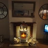 Photo 2: The fireplace in the living room