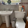 Photo 2: bathroom with bath and shower not shown