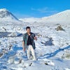 Photo 2: This was me excited for my first snowball fight with friends.