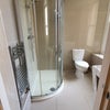 Photo 3: First floor shiny porcelain bathroom 