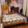 Photo 3: Bed with side poster wall and window
