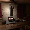 Photo 4: Woodburner at night