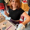Photo 4: Out trying a pottery painting place