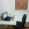 Photo 5: Fold out desk added to single room.