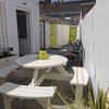 Photo 9: Outside hot water shower, toilet, secure board room, seating, washing line