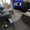 Photo 3: Shared lounge with 43" Smart TV and 7-speaker Bluetooth AV system.