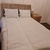 Photo 2: Plush velvet double bed