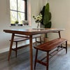 Photo 4: Dining table and benches 
