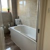Photo 6: Clean spacious bath with room for storage