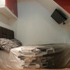 Photo 6: Bedroom 4 with LCD TV, double bed, double wardrobe, desk, chest of drawers