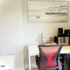 Photo 3: Office Desk with small kitchenette appliances