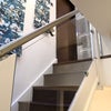 Photo 9: Split-level apartment with illuminated glass balustrade on stairs