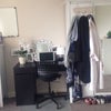 Photo 5: Bdrm2: chest of drawers, whiteboard, desk and wardrobe.