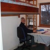 Photo 2: Desk in use below flying bed