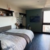 Photo 1: Small double bed in a studio, TV included