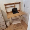 Photo 5: Oak fold up work desk /chair 