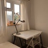 Photo 3: Room (Yours) with added trestle desk, lamp and folding chair (optional)