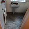 Photo 7: Bathroom sink area with NEW FLOORING