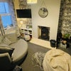 Photo 3: Living room with log burner