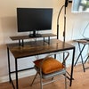 Photo 3: Large wfh desk & 27 inch monitor