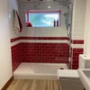 Photo 7: Red Bathroom
