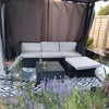 Photo 5: Lovely rattan garden furniture with gazebo with tent type options to keep the weather out whilst hav