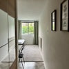 Photo 1: Hallway with built-in wardobe with mirrored sliding doors