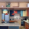 Photo 4: Our colourful ply kitchen