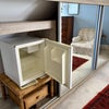 Photo 4: Mini fridge and built-in mirror wardrobe
