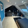 Photo 2: Kitchen equipped with electric hob, microwave, kettle, toaster, fridge freezer