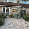 Photo 6: Patio garden linking to garage with storage