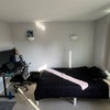 Photo 2: Practical working space and double bed