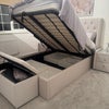 Photo 8: Under bed storage and ottoman 