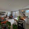 Photo 4: The shared living room/kitchen, with gorgeous views over Hackney Downs park