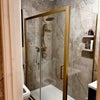 Photo 3: Sliding door shower enclosure 