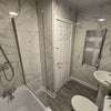 Photo 2: Modern bathroom with shower/bath