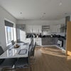 Photo 9: Living room and kitchen