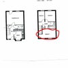 Photo 8: Floor plan with bedroom for rent circled