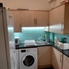 Photo 6: Kitchen, fridge, washing machine, microwave & sink