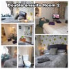 Photo 4: The Double bedroom en-suite Room 2, is furnished with a double bed with linen and bedding included, 