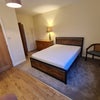 Photo 7: King size bed with new mattress